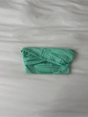 Runaway The Label Mint Green Strapless Bandeau Top Size S